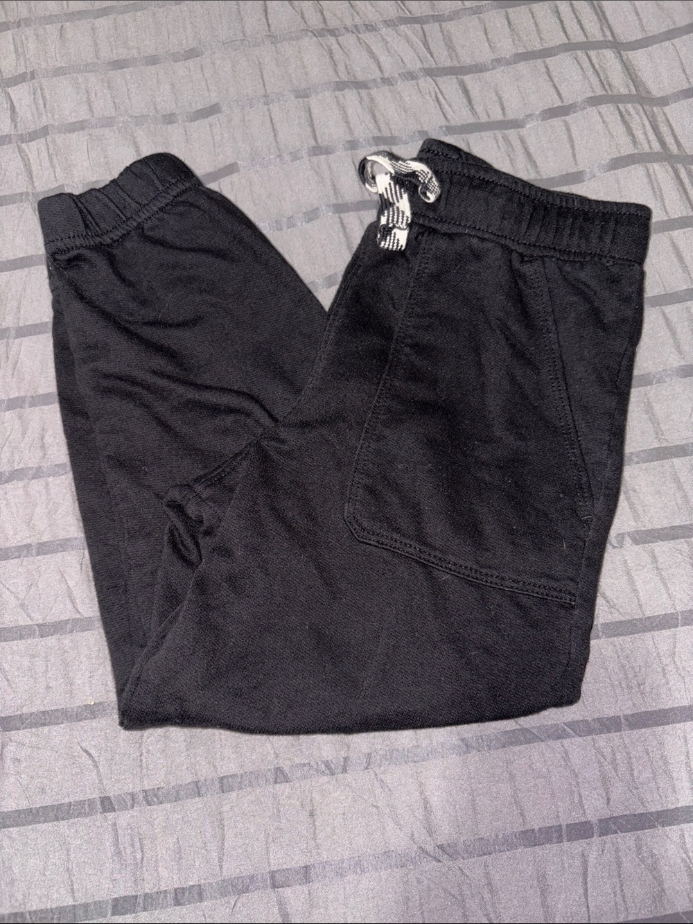 wonder nation Black Kids Jogger Pants with Contrast Drawstring